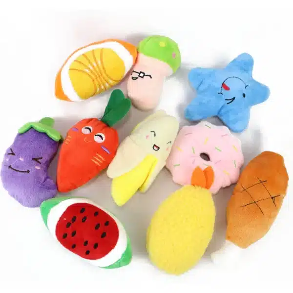 10/20/50 Pack Dog Squeaky Toys Plush Games Cute Plush Toys for Small Medium Dog Fleece Toys Wholesale 6