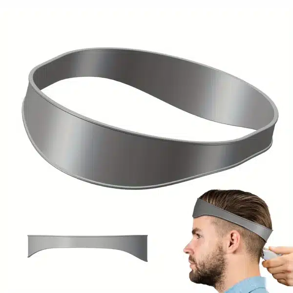 1pc/2pcs Hair Cutting Positioning Comb Flat Top Comb, Neckline Shaving Template And Hair Trimming Guide Headband 3
