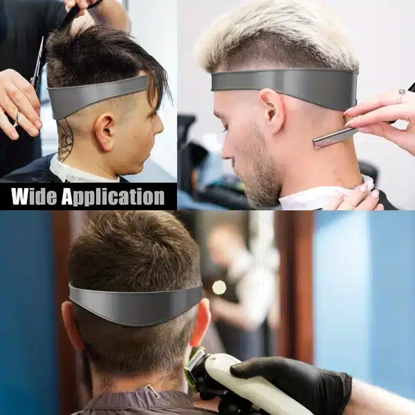 1pc/2pcs Hair Cutting Positioning Comb Flat Top Comb, Neckline Shaving Template And Hair Trimming Guide Headband 2