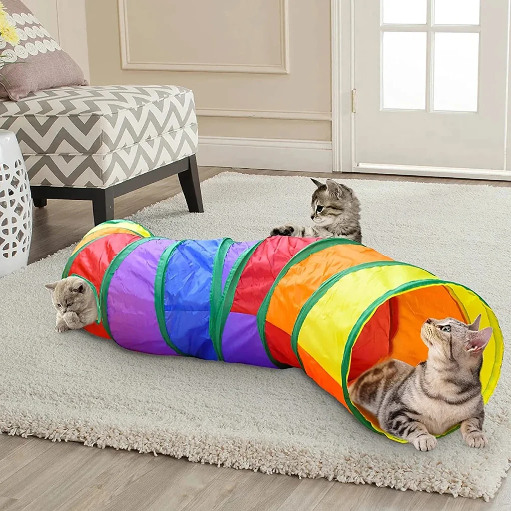 Cat Tunnel Tube Foldable Cat Toys Kitty Training Interactive Fun Toy Tunnel Bored for Puppy Kitten Pet Supplies Cat Accessories 1