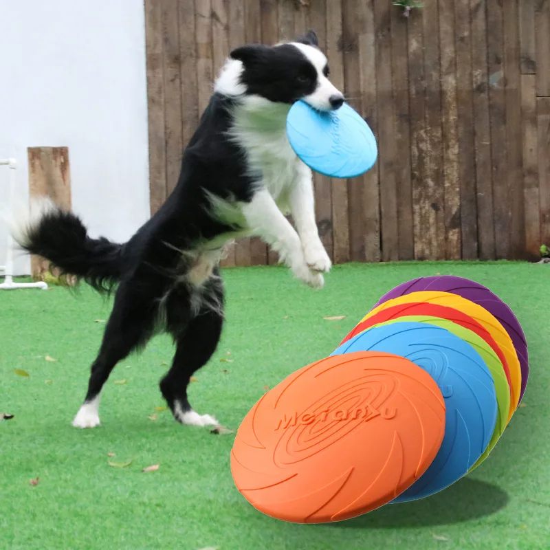 OUZEY Bite Resistant Flying Disc Toys For Dog Multifunction Pet Puppy Training Toys Outdoor Interactive Game Pet Dogs Products 1