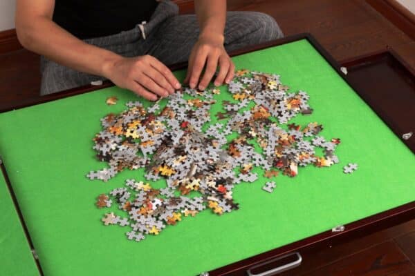 Jigsaw Puzzle Table Storage Folding Table 1000Pcs Mat BSP - Image 2