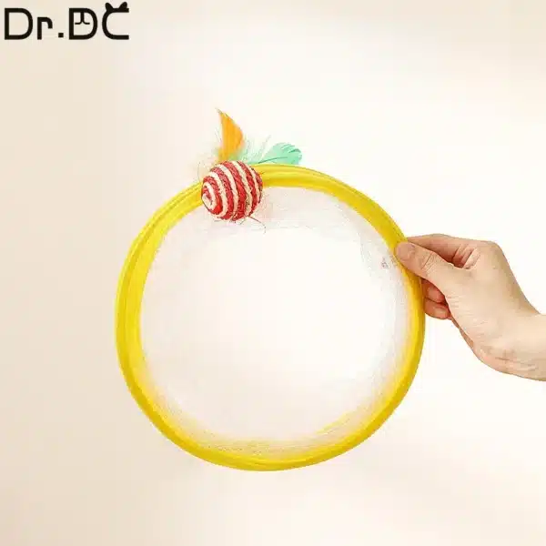Dr.DC Cat Tunnel For Indoor Cats Collapsible Toy Coil Spiral Colorful Springs Cat Pet Crinkle Tunnels For Indoor Pet Supplies 4