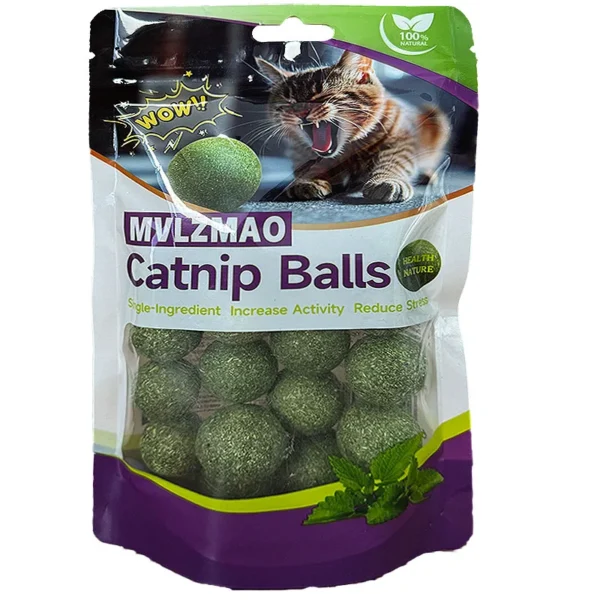 Mint Toys Edible Catnip Ball Safety Healthy Cat Catnip Cats Home Chasing Game Toy Products Clean Teeth The Stomach 1