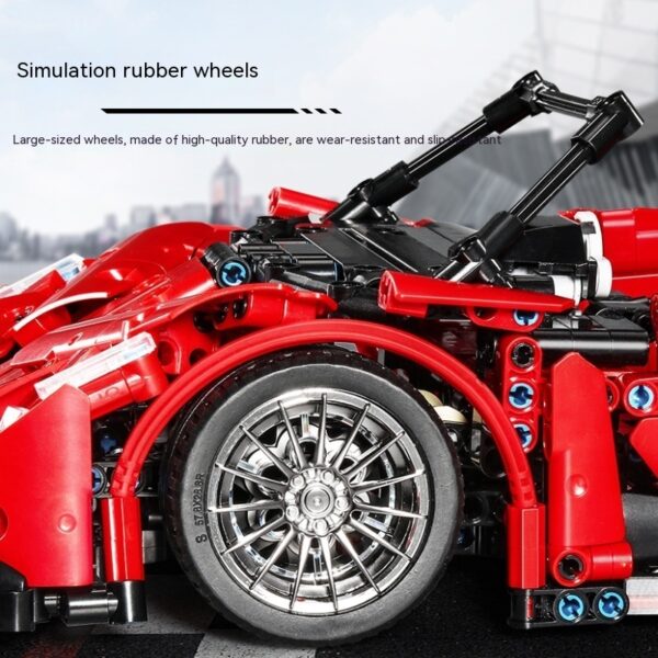 Plastic Building Blocks Simulation Assembling Puzzle Sports Car Racing Model - Image 2