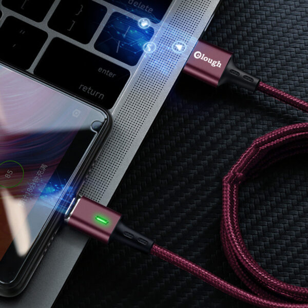 Compatible with Apple , Braided three-in-one magnetic data cable - Image 3