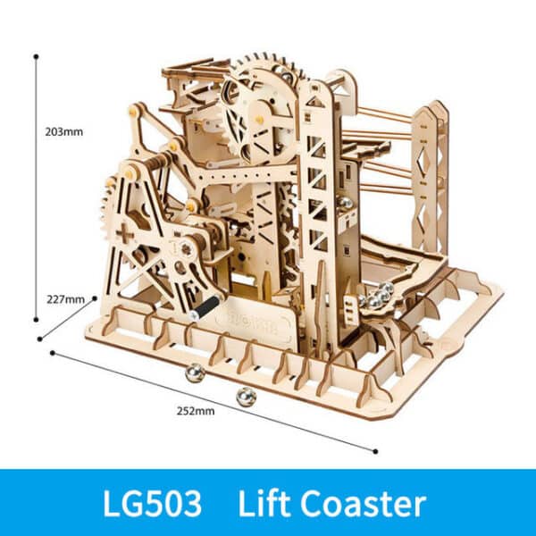 Robotime ROKR Blocks Marble Race Run Maze Balls Track DIY 3D Wooden Puzzle Coaster Model Building Kits Toys for Drop Shipping - Image 3