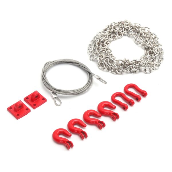 Metal Trailer Hook Tow Chain Shackle Bracket for 1/10 RC Crawler RC Model Cars Parts - Image 4