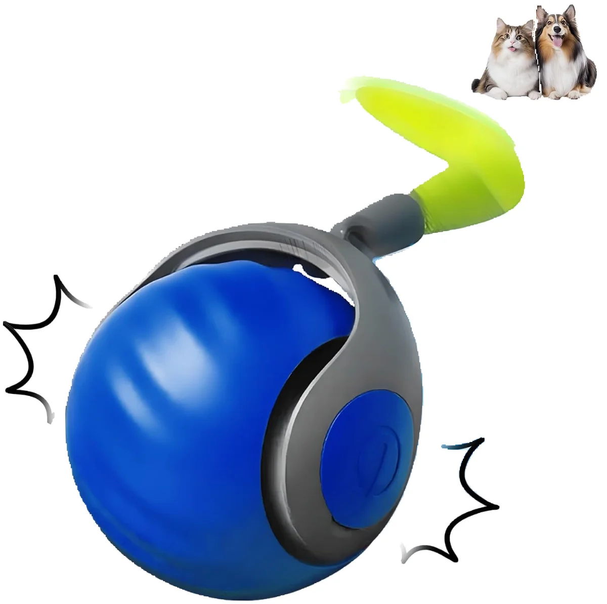 Smart Interactive Speedy Tail 2.0 Cat Toy Automatic Moving Balls for Cats And Dogs Touch Motion Rolling Toy Ball for Pet 1