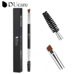 DUcare Eyebrow Brush Eyelash Comb makeup brushes Dual Ended Angled brush Spoolie brush 2 in 1 Lash eyebrow brush set makeup tool 1