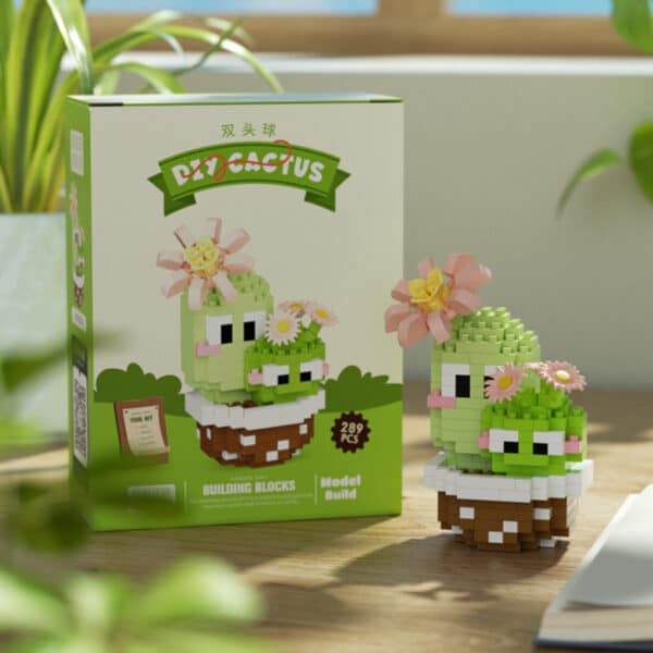 Cactus Succulent Pot Assembling Building Blocks Children's Toys - Image 10