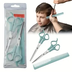 3 Pieces/Set Of Children's And Baby Haircut Scissors Set Liu Hague Flat Scissors Comb Beauty Tools Hair Scissors Barber Tools 1