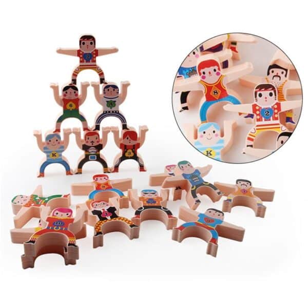 Multiplayer Cartoon Hercules Building Blocks Parent-child Interactive Toy Stacking High Game Balance Plastic Blocks - Image 4