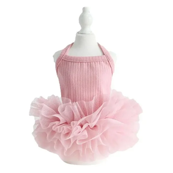 Puppy Clothes 2024 Pet Vest Jumper Dresses With Ballet Flullet Skirt Summer Spring Dog Fancy Apparel 4 Color XS XL Girl Princess 4