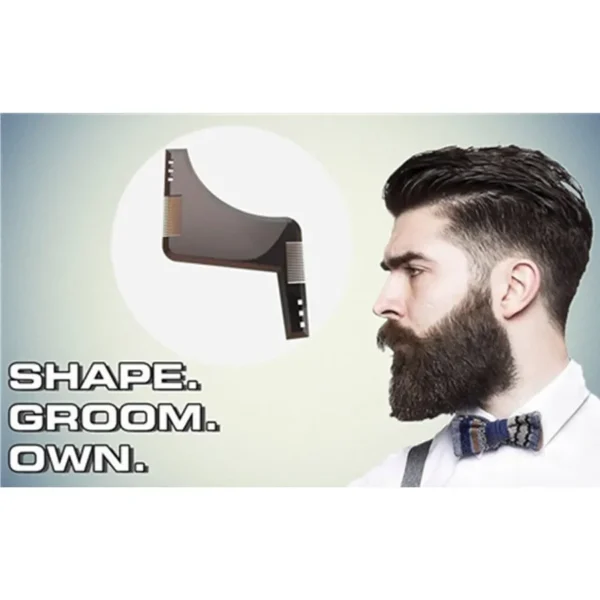 Beard Shaping Template Shower Salon Beard Shaving shave Shaping style styling comb care brush Tool 5