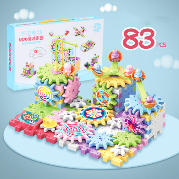 Variety Of Electric Building Blocks Inserting Puzzle Large Particles Puzzle Set 3-6 Years Old - Image 3