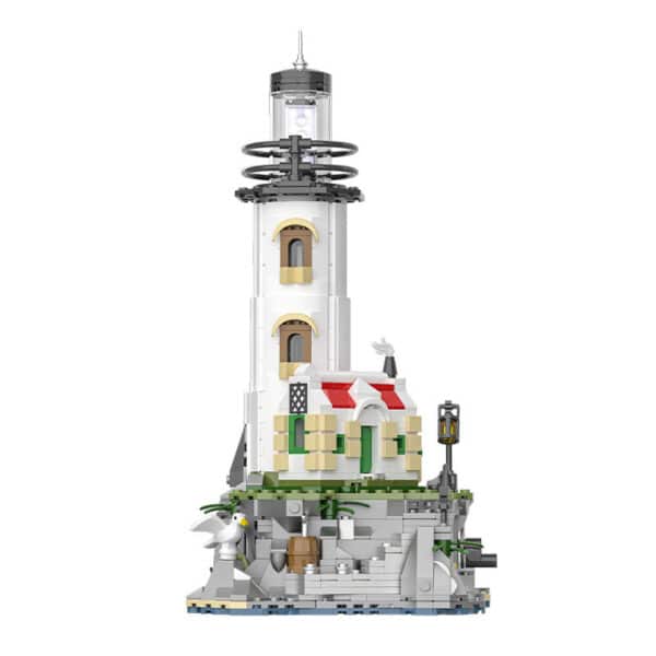 Children's Luminous Lighthouse Building Degree Assembled Building Block Toys - Image 6