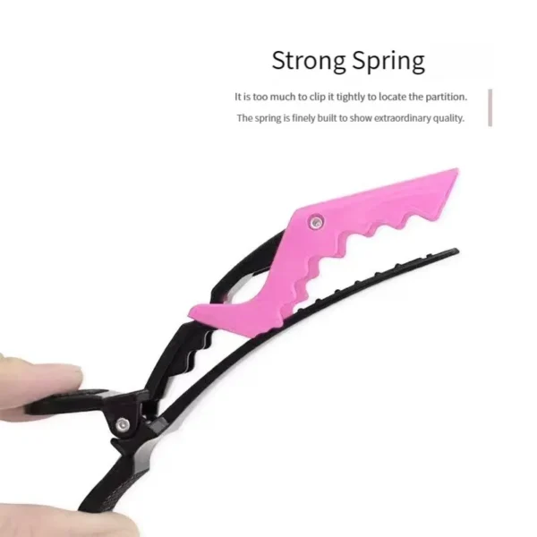 9PCS Alligator Clips and Steel Pins Pointed Tail Picking Comb Heat-resistant Anti-static Supplies Professional Hairdressing 4