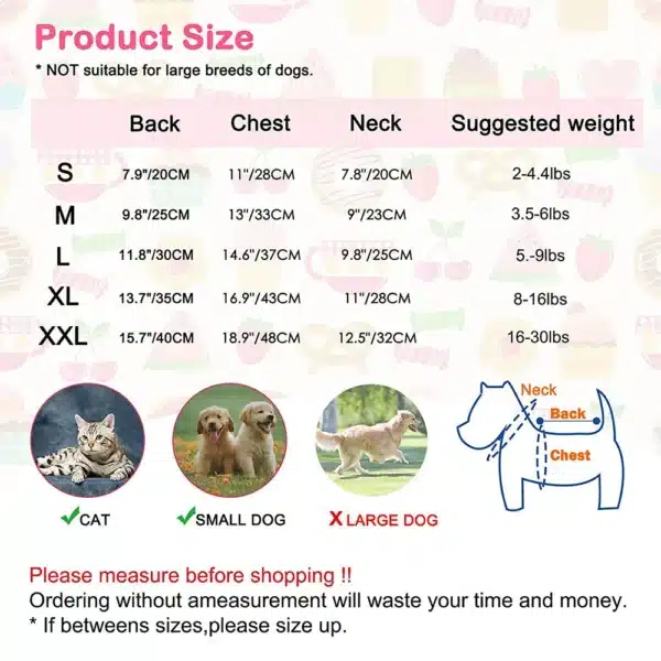 Pet Clothing Warm Cotton Dog Pajama Yellow Duck Soft Material Stretchable Dog Pajamas Onesie Pet Pjs Dogs Apparel for Small Dogs 6