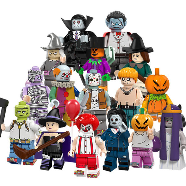 16 Halloween toy blocks