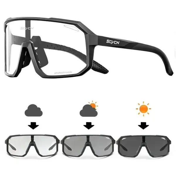 Cycling Glasses Photochromic Sunglasses Men Women Mountain Bike Road Eyewear New Bicycle Riding Outdoor Sports Hiking Goggles 1