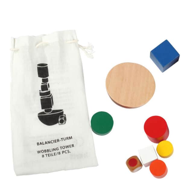 Wooden geometric building blocks balance game toy - Image 4