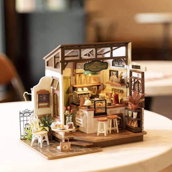 Rolife No.17 Cafe Miniature House Kit DG162 3D Wooden Building Toys For Gifts - Image 3