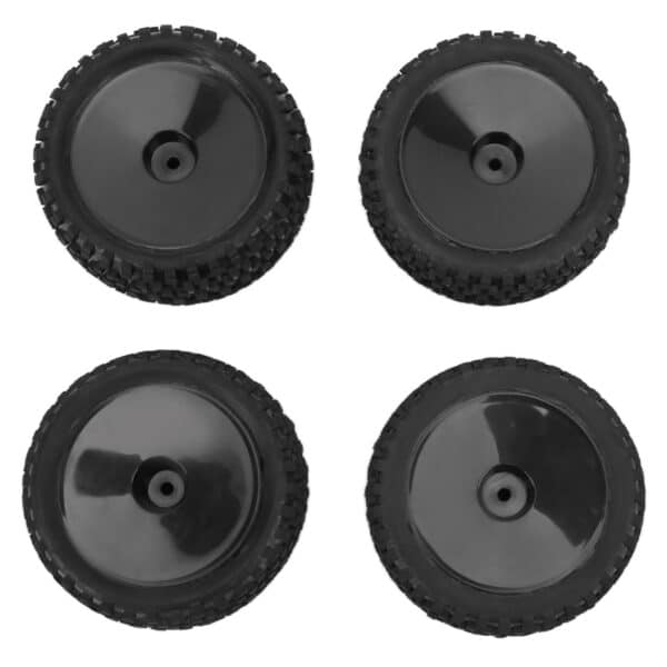 4pcs RC Front Rear Tires and Wheels with 12mm Hex for 1/10 RC Off Road Car Upgrade PartsBlack - Image 10