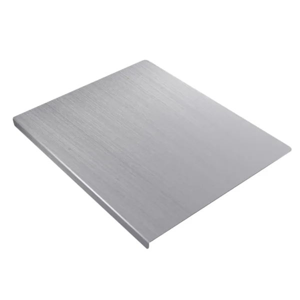 304 Heavy Duty Kitchen Cutting Board Cutting Board with Edge Large Stainless Steel Baking Board Kitchen Multifunctional Utensils 1