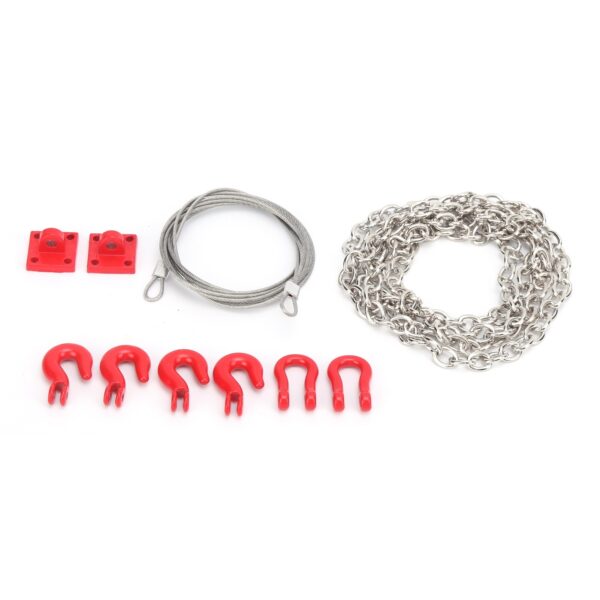 Metal Trailer Hook Tow Chain Shackle Bracket for 1/10 RC Crawler RC Model Cars Parts - Image 7