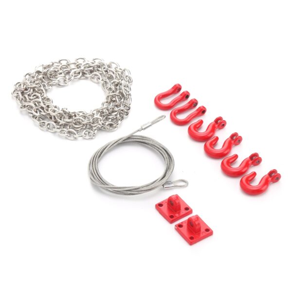 Metal Trailer Hook Tow Chain Shackle Bracket for 1/10 RC Crawler RC Model Cars Parts - Image 5