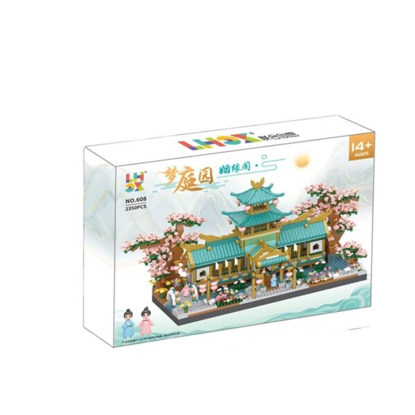 Micro Particle Building Blocks 608 Marriage Pavilion Children's Puzzle Assembling Toy Girl Gift - Image 3