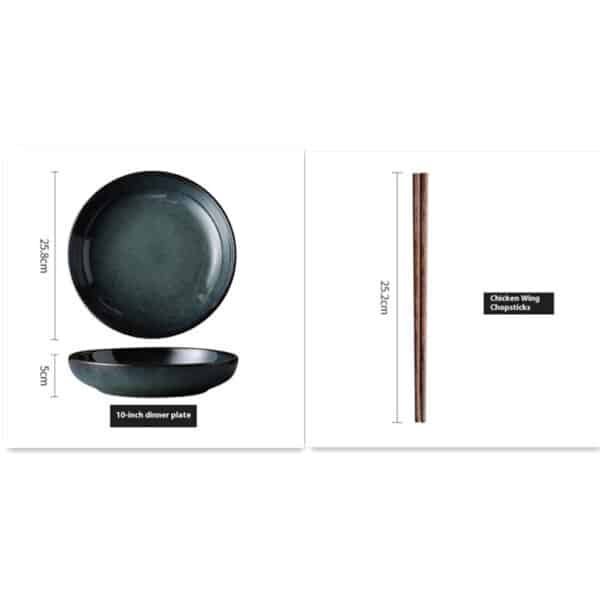 Transmutation Ceramic Tableware Creative Retro Style Chinese Plate And Bowl Dish - Image 7