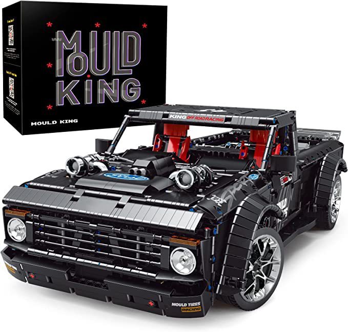 Black Pickup Racing APP Electric Remote Control Building Blocks