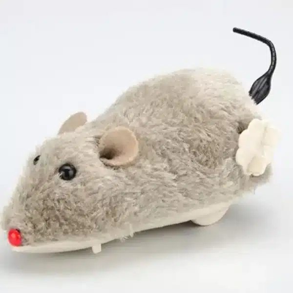 1Pc Funny Lifelike Plush Mouse Running Rat Toy for Cats Dogs Tail Mouse Pets Kids Random Color 5