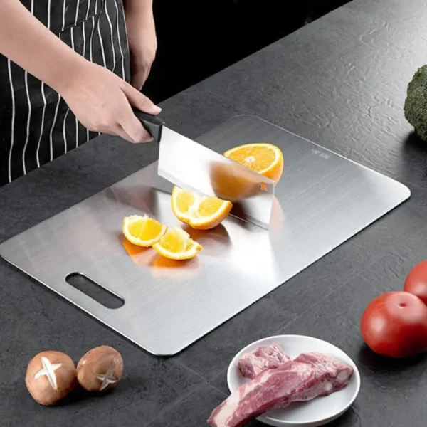 Thickened Stainless Steel Cutting Board Antibacterial and Mildew-proof Household Cutting Board Kitchen Kneading Dough Board 4