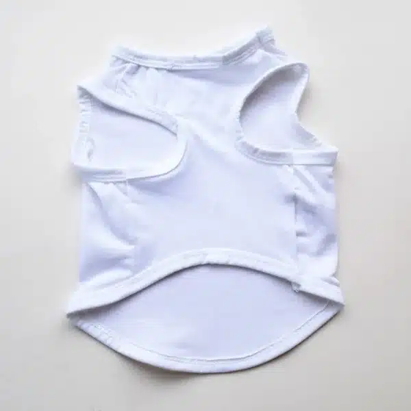 Dog Blank Shirt Dog T-Shirts Basic Pet Vest Clothes Soft Breathable Pet Sleeveless Costumes Apparel for Small Medium Dogs Cats 5