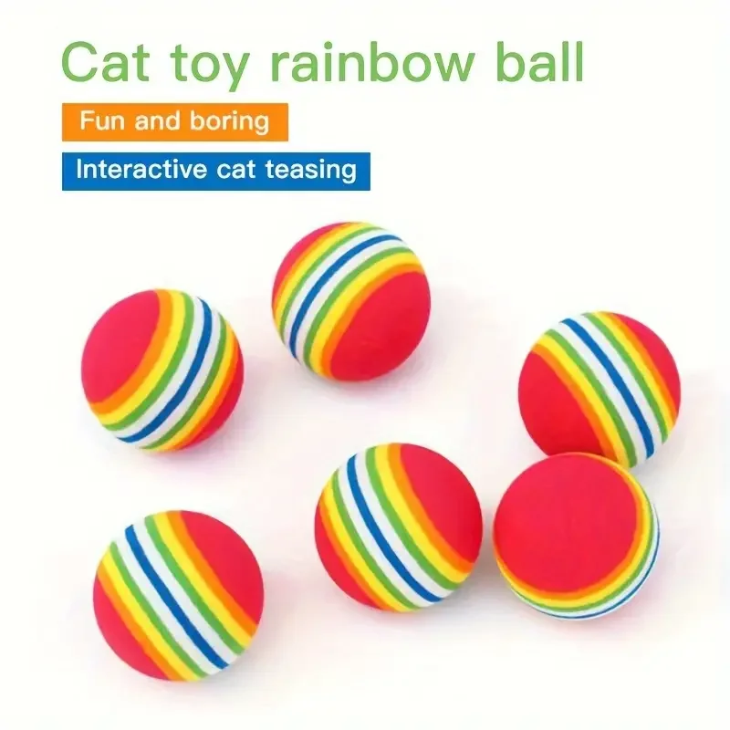 Cat Toy Balls Interactive for Indoor Cats Best Kitten Favorite Gift Soft Foam Ball Chase Quiet Playing Cats Stuff Supplie 1