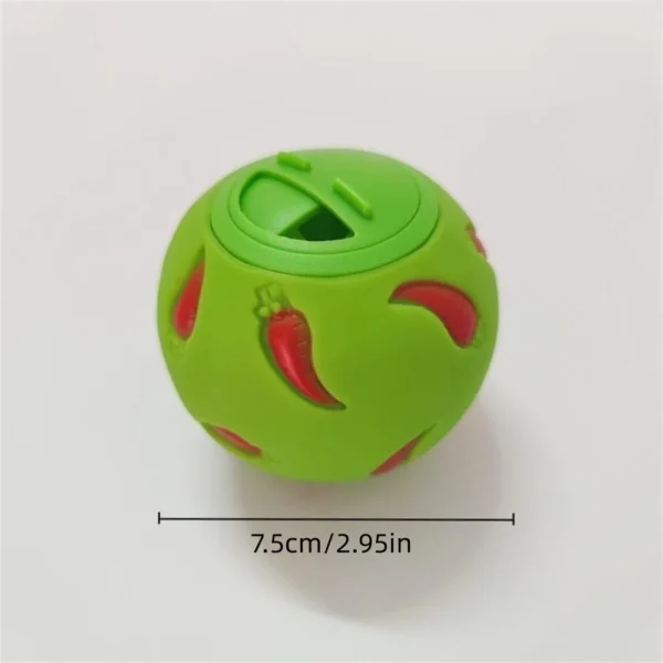 1pcs Rabbit Treat Ball Pet Slow Feeder Interactive Bunny Toy Snack Toy Ball Bite Resistant Feeding Toys Ferret Kitty Hamster Toy 3