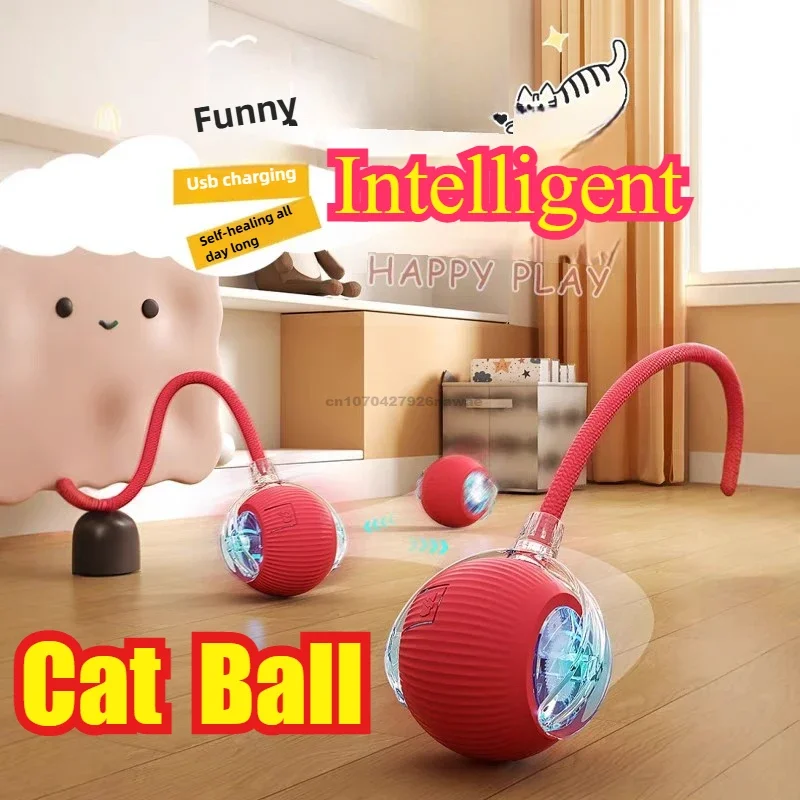 Cat Interactive Ball Training Self-moving Kitten Electric Cat Ball Toys Electronic Automatic Rolling Magic Ball Toys for Cat 1