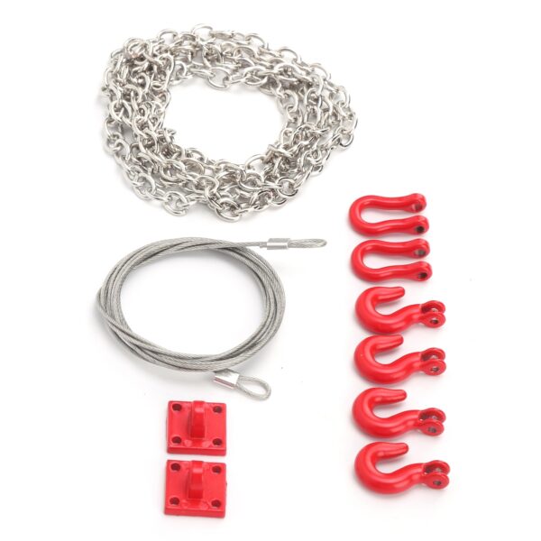 Metal Trailer Hook Tow Chain Shackle Bracket for 1/10 RC Crawler RC Model Cars Parts - Image 6