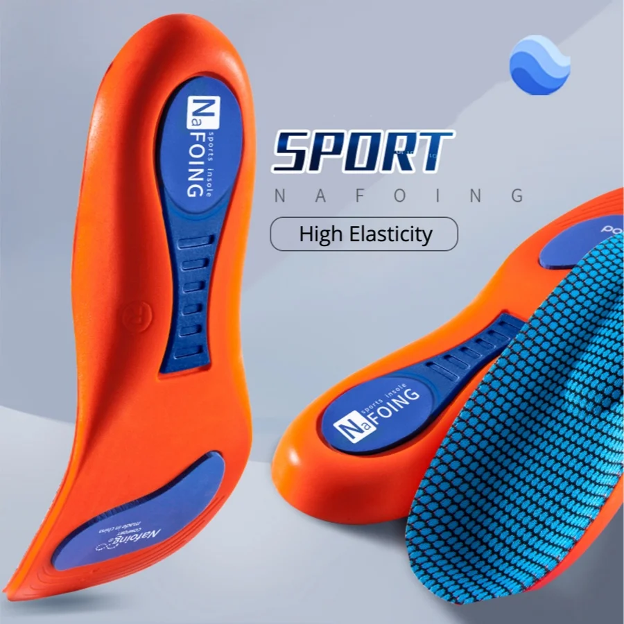 Orthopedic Sports Elasticity Insoles For Shoes Sole Unisex Technology Shock Absorption Breathable Running Insoles 1