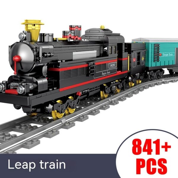 Electric Rail Train Model Children Education Small Particles Assembled Building Block Toys - Image 7