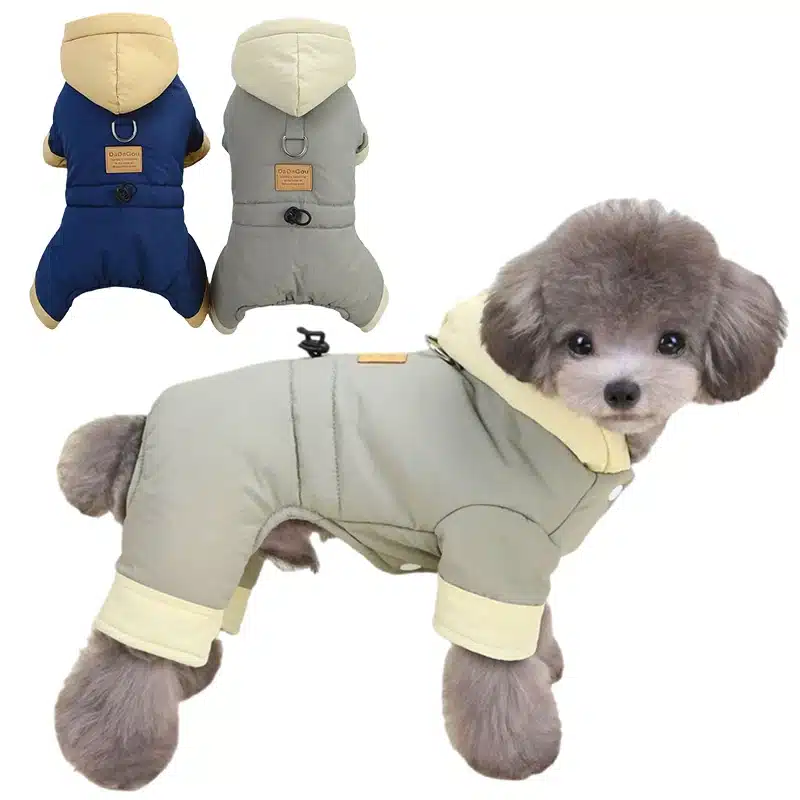 Thicken Warm Dog Jumpsuit Winter Dogs Clothes for Chihuahua Youkshire Coat Windproof Puppy Overalls Poodle Jacket Pet Apparel 1