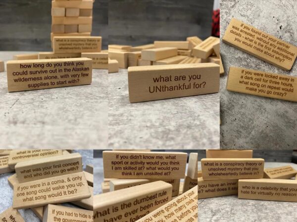 Building Blocks Icebreaker Couple Oath Wood Stacking - Image 6