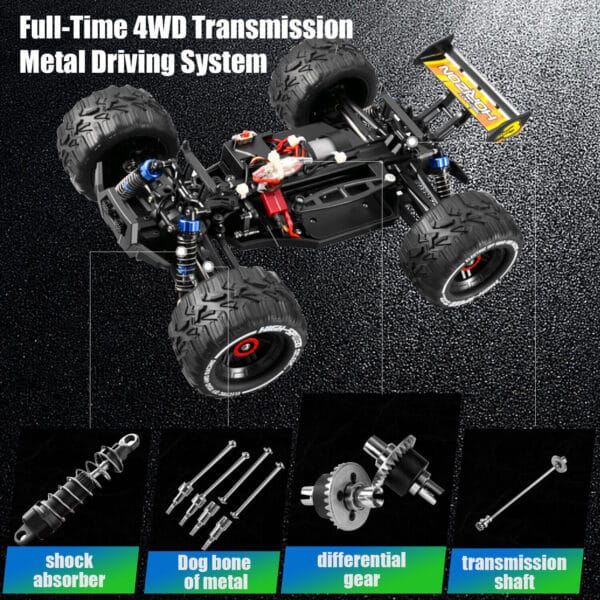 4DRC 1-10 Scale RC Car RC Auto Brushed Moster Truck Remote Control Car Off Road - Image 8