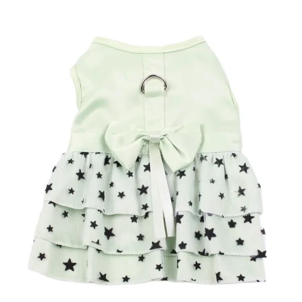 Dog Cat Dress Shirt Bow&Stars Design Pet Puppy Skirt Spring Summer Apparel 2 Colors 6