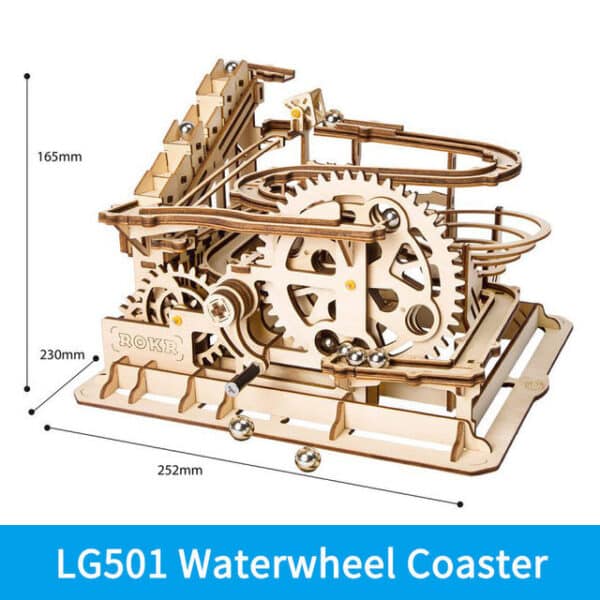 Robotime ROKR Blocks Marble Race Run Maze Balls Track DIY 3D Wooden Puzzle Coaster Model Building Kits Toys for Drop Shipping - Image 4