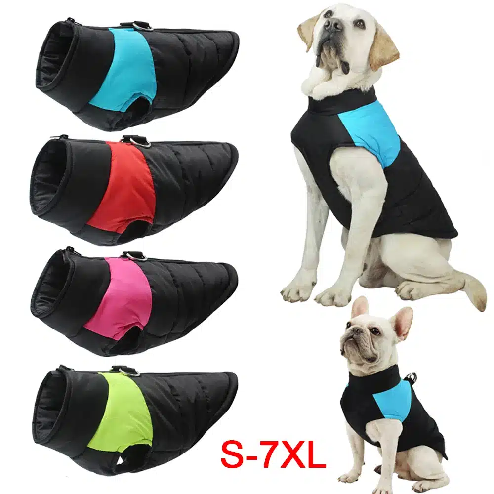 Winter Dog Clothes Warm Pet Costume for Medium Large Dogs Waterproof Puppy Jacket Bulldog Coat Apparel Labrador Golden Retriever 1