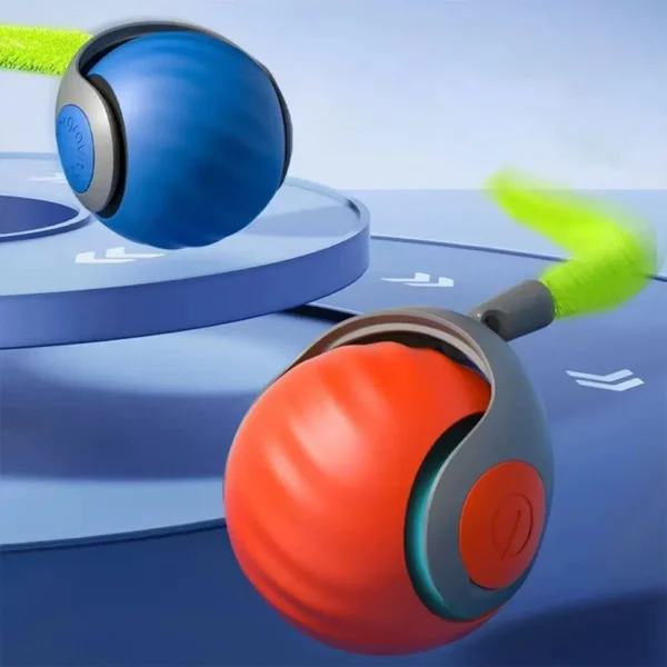 New Speedy Tail 2.0 Cat Toys Generation Smart Interactive Cat Toy Ball Two Speed Adjustment Automatic Moving Cat Toy Ball 3